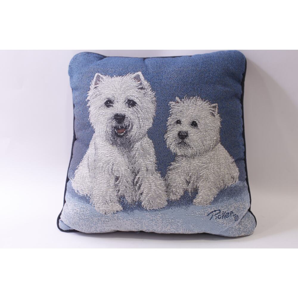 West Highland Terriers, Throw Pillow, Linda Picken, Decorative, ~ 251016-WH 1378
